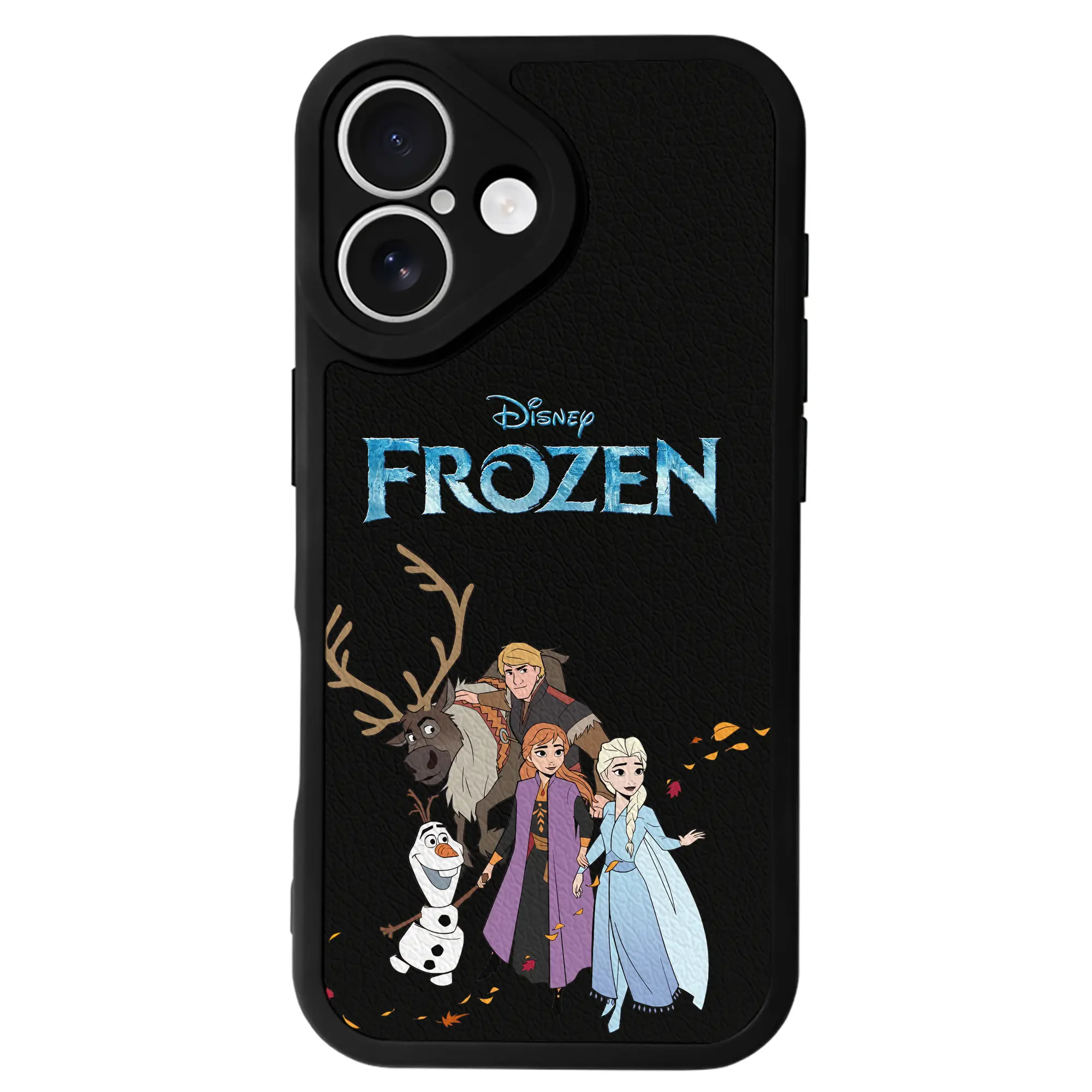 アナと雪の女王(Frozen) グッズ アナ(Anna) - IPhone 16シリーズ対応 ・ シリコンスマホケース ・ レザー調 ・ 高精度フィット ・ 耐衝撃 ・ ワイヤレス充電対応 ・ 精密カット